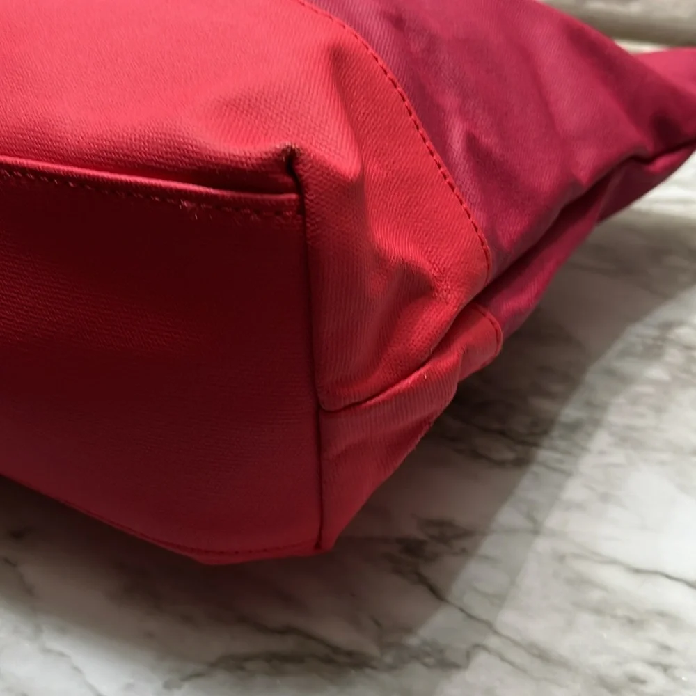 TORY BURCH LEATHER AND CANVAS TOTE BAG IN EUC - Picture 11 of 15